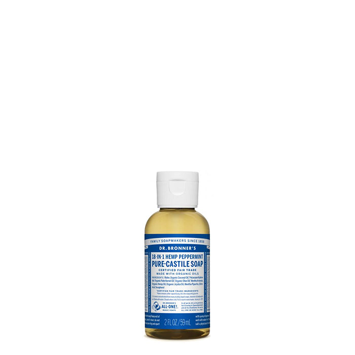 Dr Bronner's - Pure Castile Liquid Soap Peppermint - 59ml